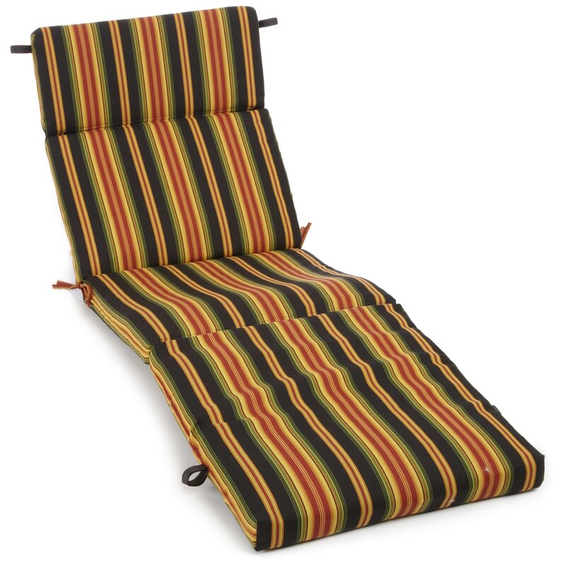 Blazing Needles Indoor/Outdoor Chaise Lounge Cushion & Reviews | Wayfair